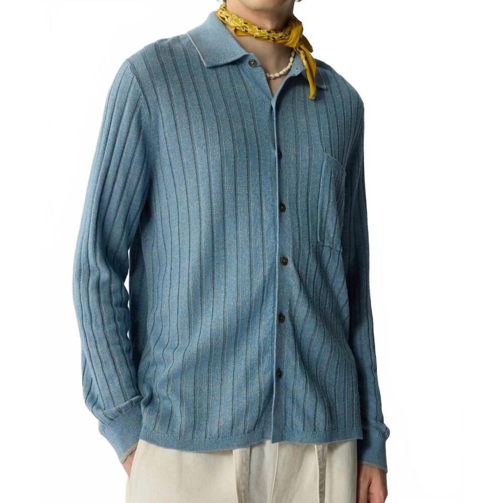NEW GUEST IN RESIDENCE button up linen blend shirt in sail